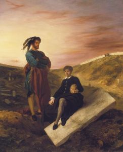 Hamlet and Horatio at the Cemetery