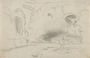 Courtyard with a Fountain