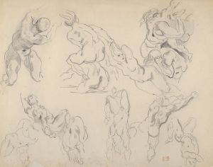 Figure Studies after Rubens’s ‘Fall of the Rebel Angels’