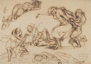 Figure Studies for the Salon du Roi, Palais Bourbon