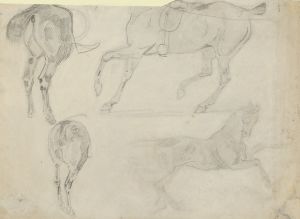 Four Studies of Horses