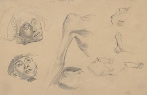 Head, Shoulder, and Foot, Studies for ‘Scenes from the Chios Massacres’