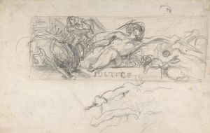 Studies of allegorical figures, and architectural sketches