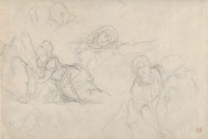 Studies of the Virgin and Holy Women for ‘The Lamentation’