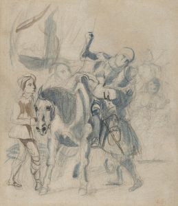 The Wounded Goetz von Berlichingen Takes Refuge in a Gypsy Camp