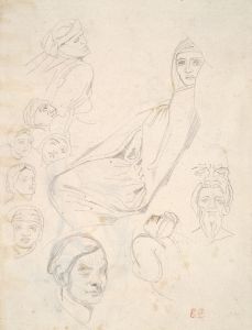 Sheet of North African Pencil Studies
