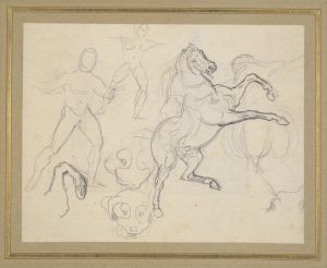 Studies of Figures, Horses and Dogs