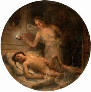 Psyche discovers Cupid