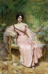 Portrait Of Suzanne Hudelo, Née Armand, Sitting In A Greenhouse