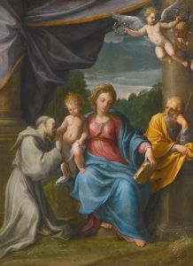 Holy Family With Saint Francis