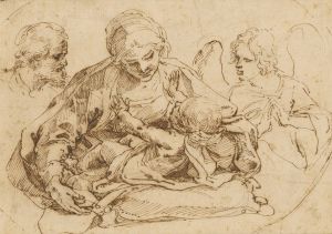Holy Family with an Angel