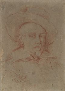 Study for self-portrait in the Uffizi Gallery, Florence