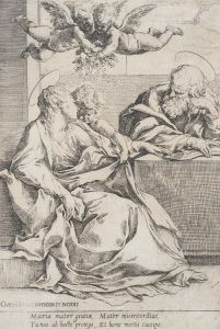 The Holy Family with Two Angels