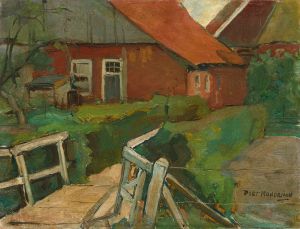 Farm Building With Bridge
