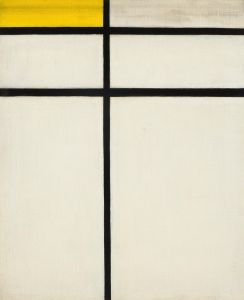 Composition with Double Line and Yellow
