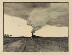 Eisenbahn am Abend