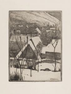 Dorf im Schnee
