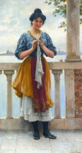 Young Girl Before The Lagoon, Venice