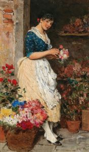 Venezianisches Blumenmädchen