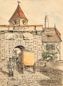 Stadttor mit Kutsche