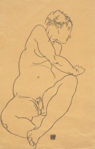 Female Nude Bending to the Left