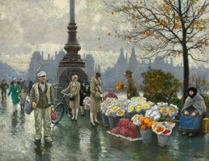 Flowersellers At Dr. Louises Bro  In Copenhagen