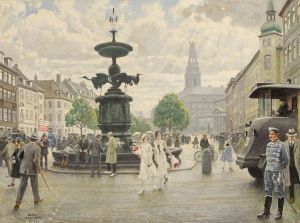 The Bustling Amager Square, Cophenhagen