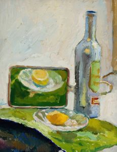 Still life with a bottle