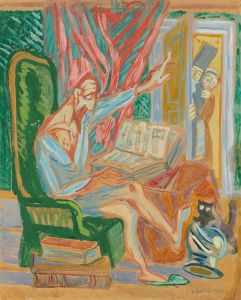 Don Quixote in an armchair