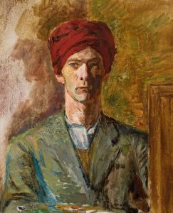 Self-portrait in a turban