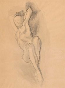 Lying nude