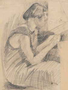 Portrait of the artist’s sister Waleria at a window