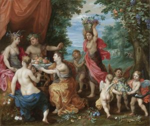 A Bacchanal With Ceres, Bacchus And Venus