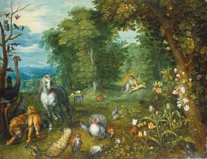 Paradise with the Creation of Eve