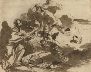 God the Father and Angels Adoring the Madonna and Child