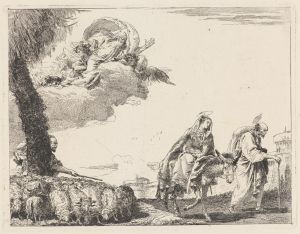 The Flight with the Holy Family at the Right