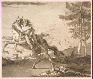 A Centaur Abducting a Nymph