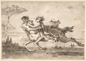 Centaur Abducting a Satyress