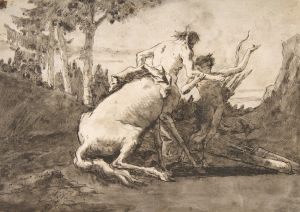 Centaur with a Young Satyr