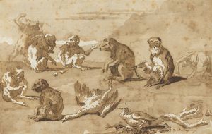 Eight Monkeys, a Dead Goose, and a Cormorant