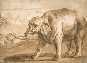 Elephant in a Landscape