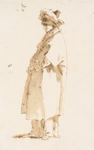 Man with an Elaborate Headdress, Facing Left