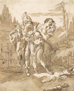 Rinaldo Persuaded by Ubaldo and Guelfo to Abandon Armida
