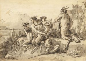 Satyr Family in a Wild Landscape
