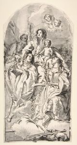 The Holy Family with Two Female Saints