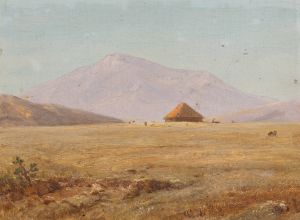 Ecuador, mountain plateau with hut