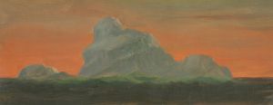 Iceberg Against Evening Sky