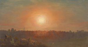 Landscape at sunset
