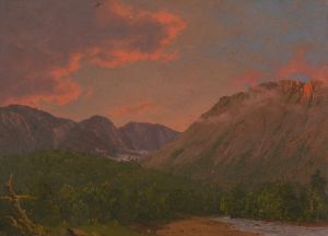 Mountain Landscape at Sunset