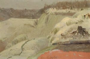 Niagara Falls in the Snow, seen from Goat Island